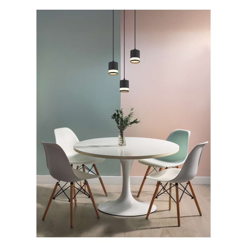Globo - LED Chandelier on a string 3xGX53/7W/230V 3000K black