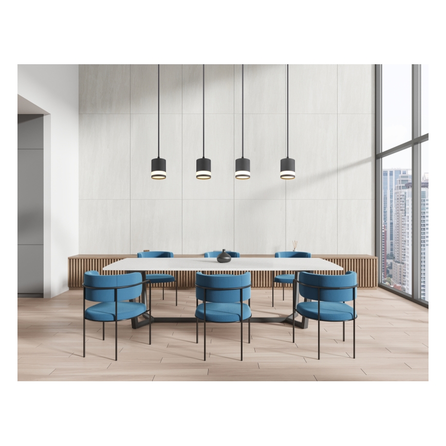 Globo - LED Chandelier on a string 4xGX53/7W/230V 3000K black