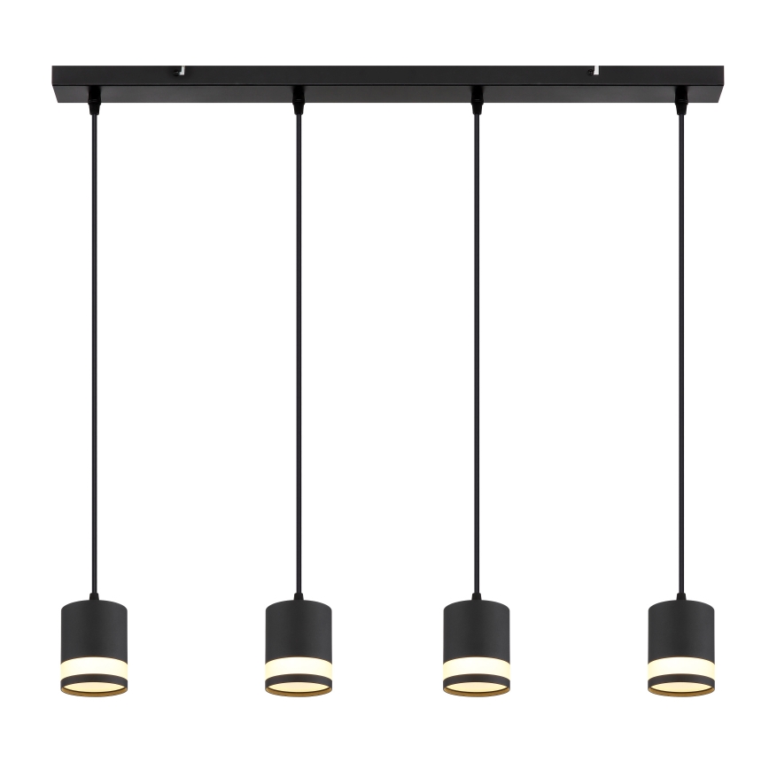 Globo - LED Chandelier on a string 4xGX53/7W/230V 3000K black