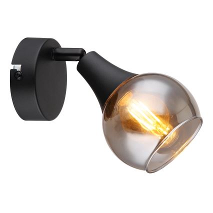 Globo - Wall spotlight 1xE14/40W/230V black