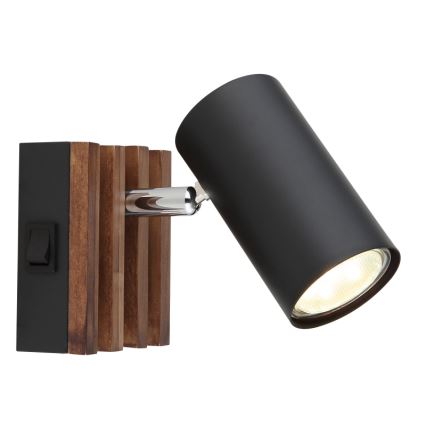 Globo - Wall spotlight 1xGU10/25W/230V black
