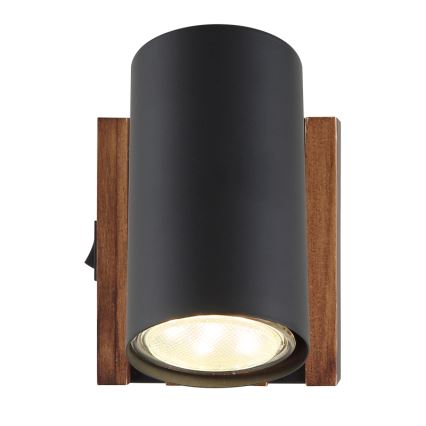 Globo - Wall spotlight 1xGU10/25W/230V black