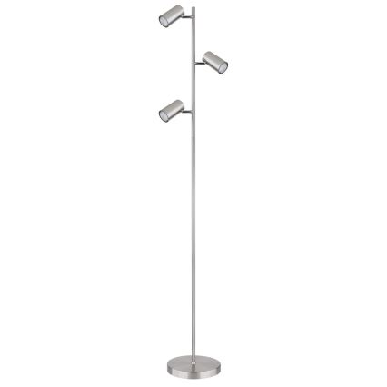 Globo - Floor lamp 3xGU10/5W/230V matte chrome