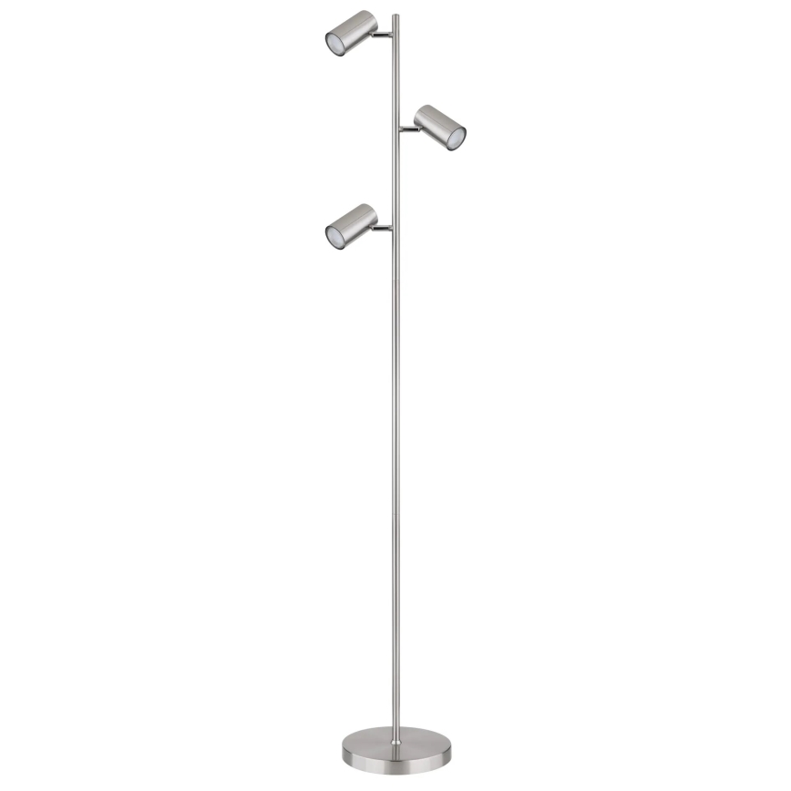 Globo - Floor lamp 3xGU10/5W/230V matte chrome
