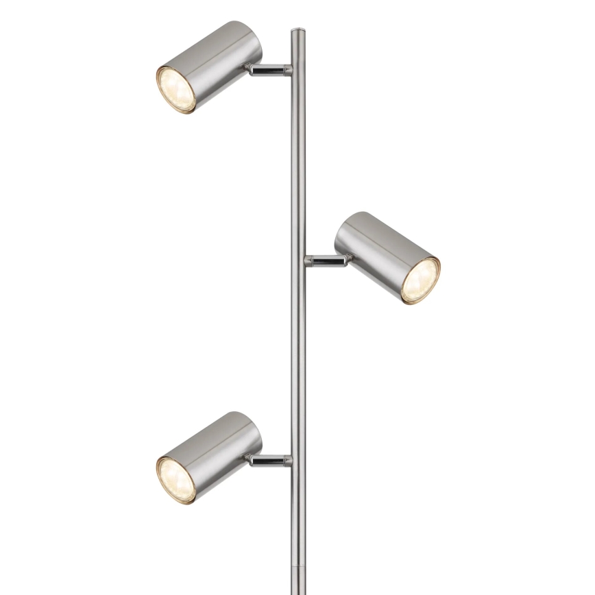 Globo - Floor lamp 3xGU10/5W/230V matte chrome