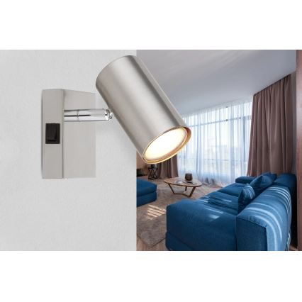 Globo - Wall spotlight 1xGU10/25W/230V matte chrome