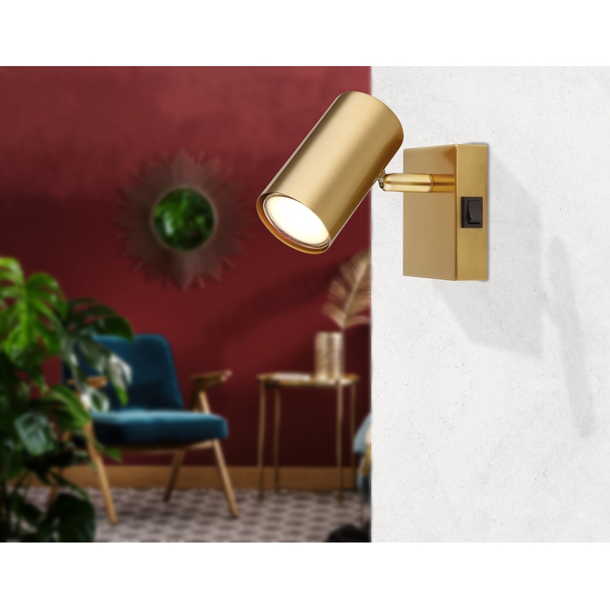 Globo - Wall spotlight 1xGU10/25W/230V gold