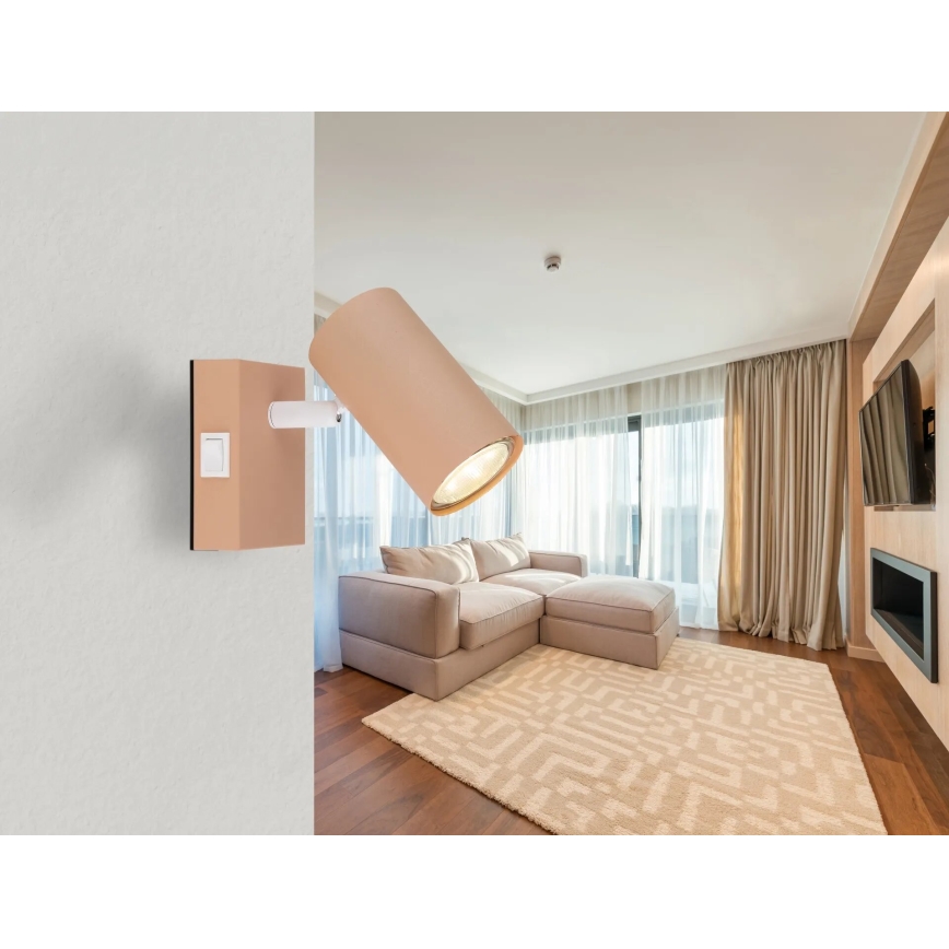 Globo - Wall spotlight 1xGU10/25W/230V orange