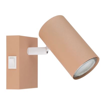 Globo - Wall spotlight 1xGU10/25W/230V orange