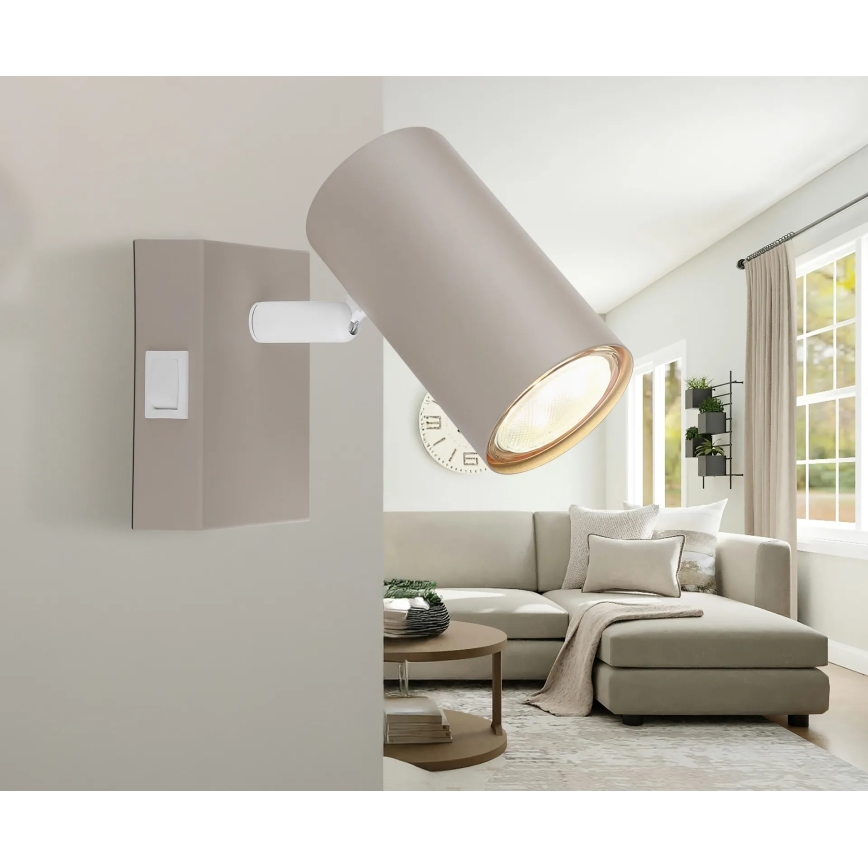 Globo - Wall-mounted spotlight 1xGU10/35W/230V beige