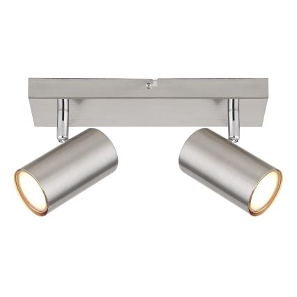 Globo - Spotlight 2xGU10/25W/230V matte chrome