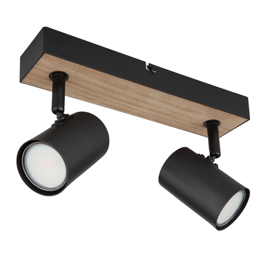 Globo - Spotlight 2xGU10/35W/230V black/brown