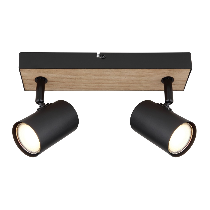 Globo - Spotlight 2xGU10/35W/230V black/brown