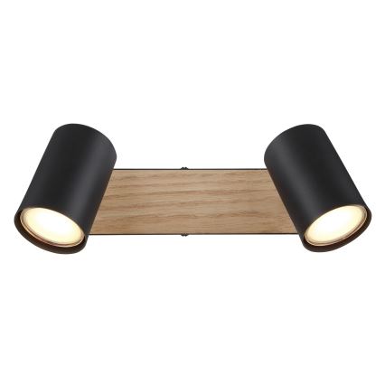 Globo - Spotlight 2xGU10/35W/230V black/brown