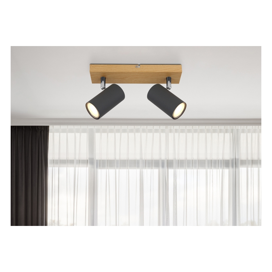 Globo - Spotlight 2xGU10/35W/230V grey/brown