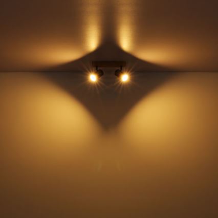 Globo - Spotlight 2xGU10/35W/230V grey/brown