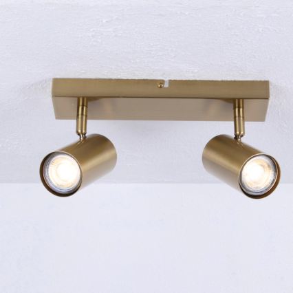 Globo - Spotlight 2xGU10/35W/230V gold