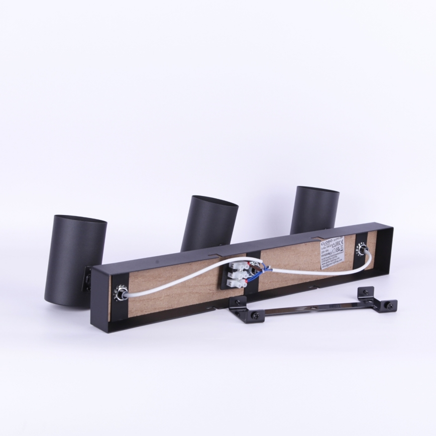 Globo - Spotlight 3xGU10/35W/230V black/brown