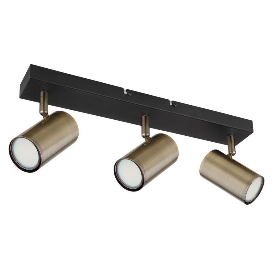 Globo - Spotlight 3xGU10/35W/230V black/brass