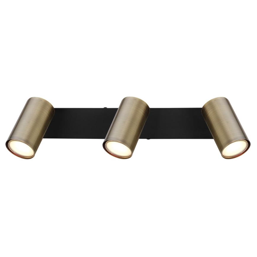 Globo - Spotlight 3xGU10/35W/230V black/brass