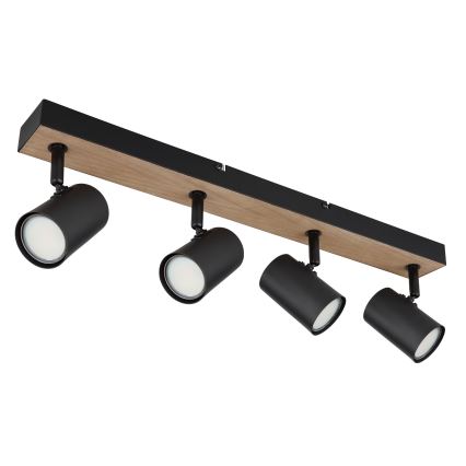 Globo - Spotlight 4xGU10/35W/230V black/brown
