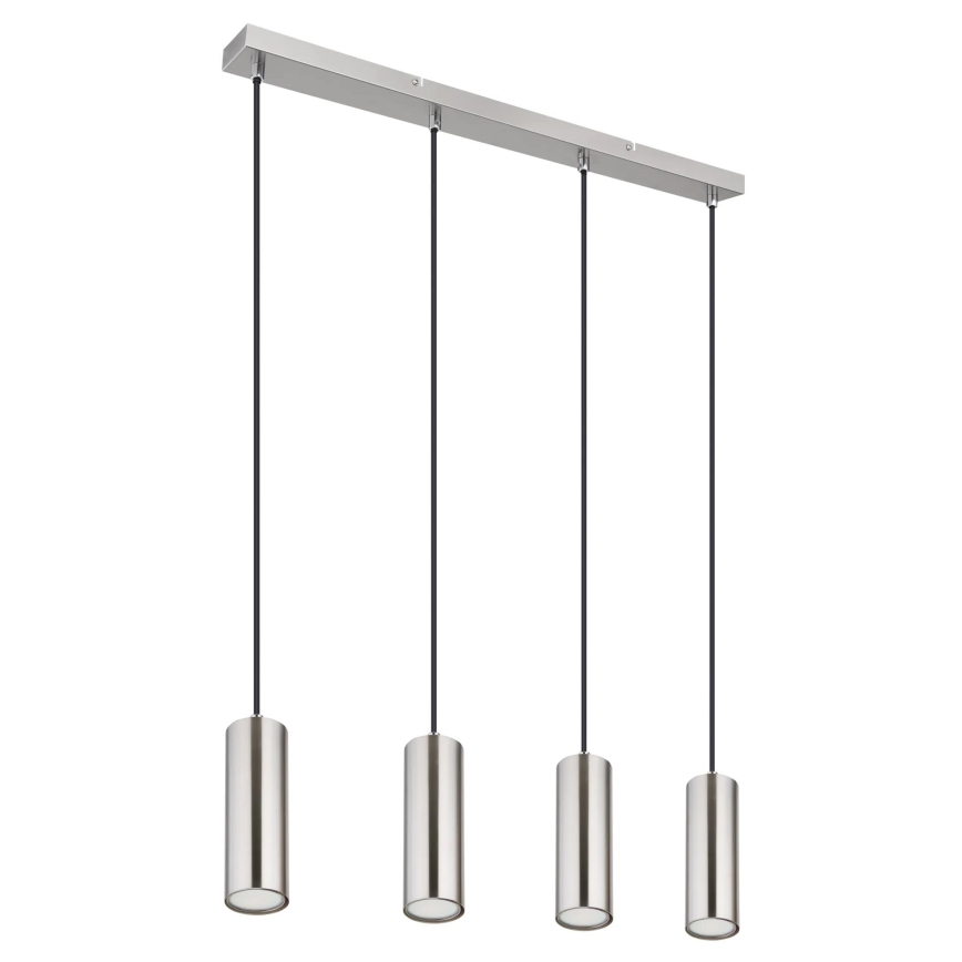 Globo - Chandelier on a string 4xGU10/35W/230V matte chrome
