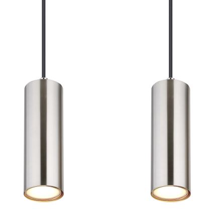 Globo - Chandelier on a string 4xGU10/35W/230V matte chrome