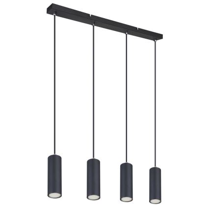 Globo - Chandelier on a string 4xGU10/35W/230V black