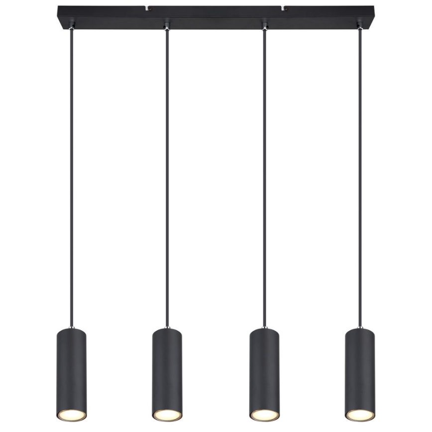 Globo - Chandelier on a string 4xGU10/35W/230V black
