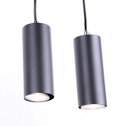 Globo - Chandelier on a string 4xGU10/35W/230V black