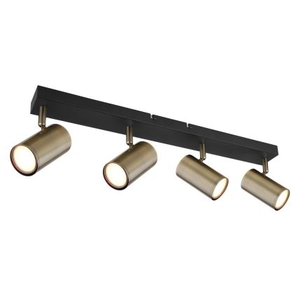 Globo - Spotlight 4xGU10/35W/230V black/brass