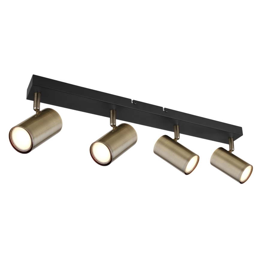 Globo - Spotlight 4xGU10/35W/230V black/brass
