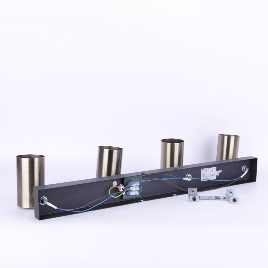 Globo - Spotlight 4xGU10/35W/230V black/brass