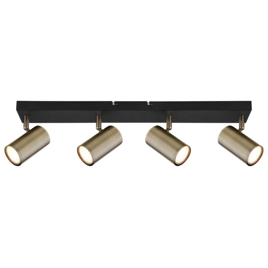 Globo - Spotlight 4xGU10/35W/230V black/brass
