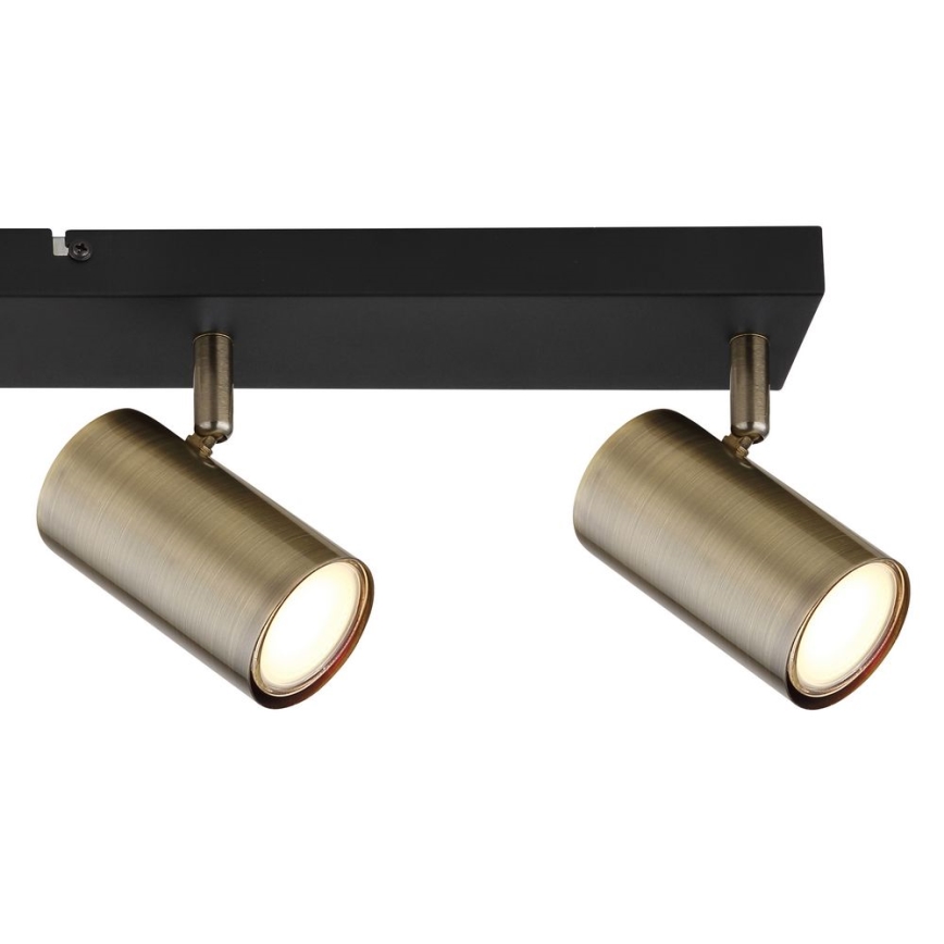 Globo - Spotlight 4xGU10/35W/230V black/brass