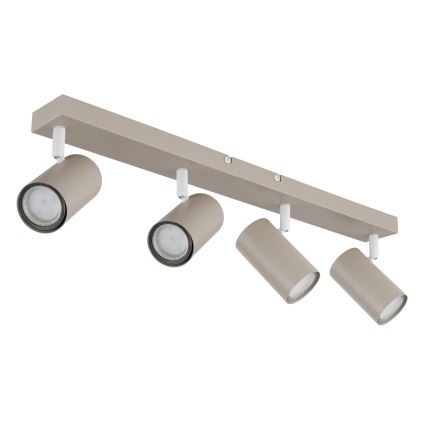 Globo - 4‑Light GU10 Spotlight, 35W per Lamp, 230V, Beige