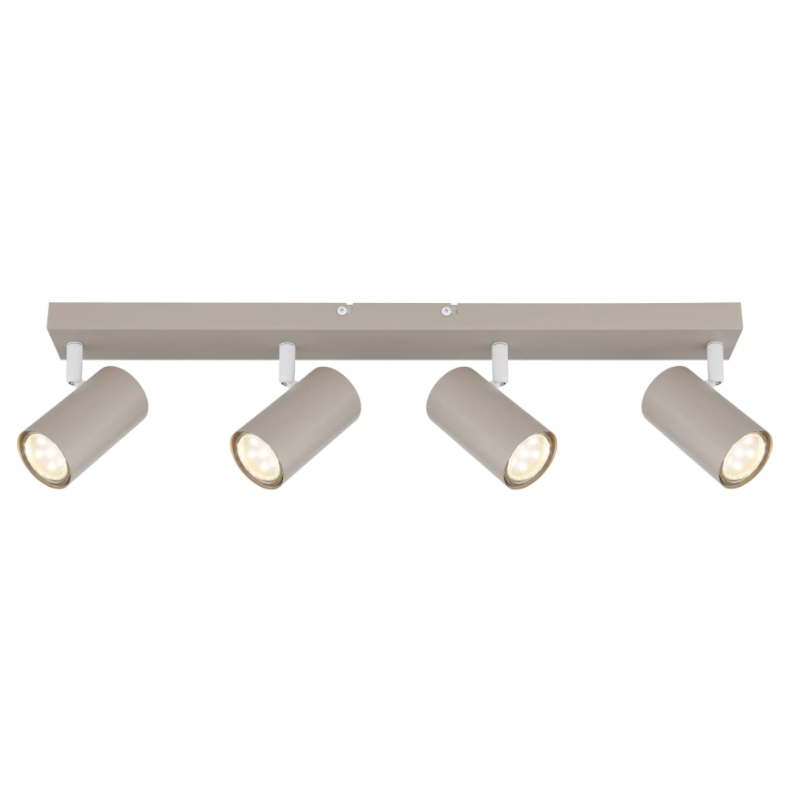 Globo - 4‑Light GU10 Spotlight, 35W per Lamp, 230V, Beige