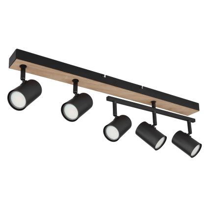 Globo - Spotlight 5xGU10/35W/230V black/brown