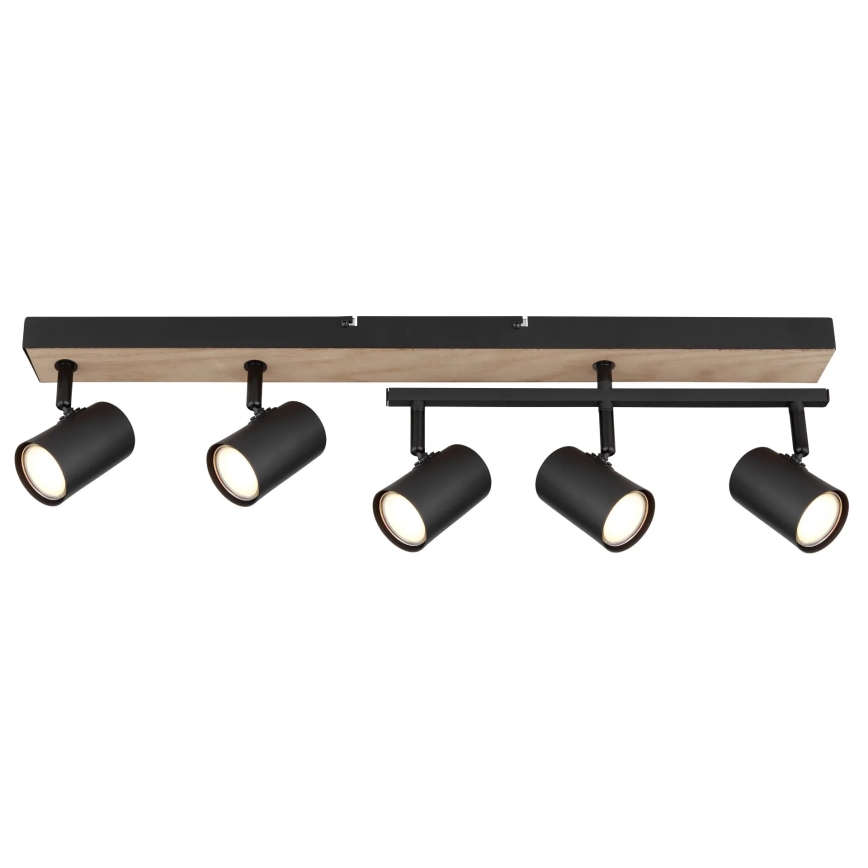 Globo - Spotlight 5xGU10/35W/230V black/brown