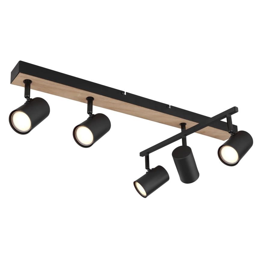 Globo - Spotlight 5xGU10/35W/230V black/brown