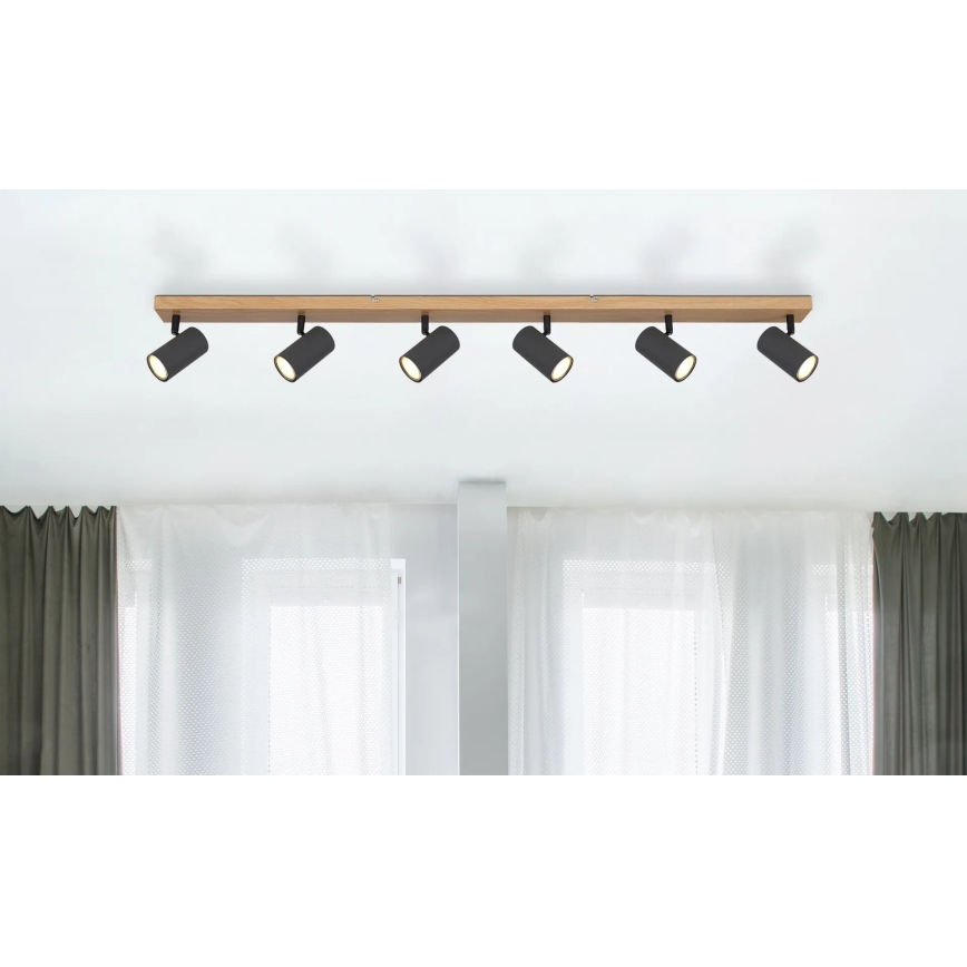 Globo - Spotlight 6xGU10/35W/230V brown/black