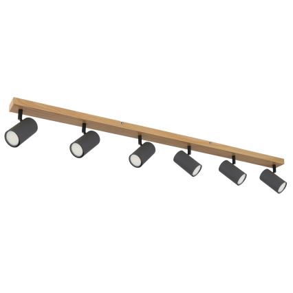 Globo - Spotlight 6xGU10/35W/230V brown/black