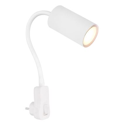 Globo - Plug-in Wall Spotlight 1x GU10/35W/230V, White