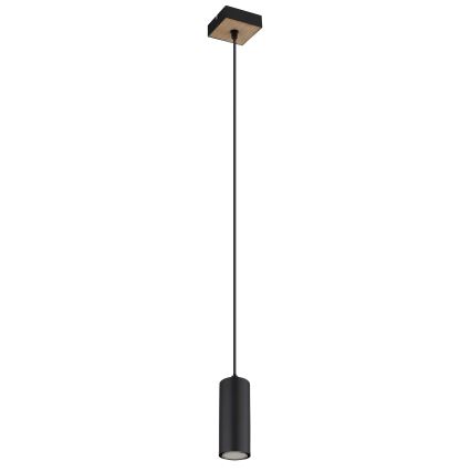 Globo - Chandelier on a string 1xGU10/35W/230V black/brown