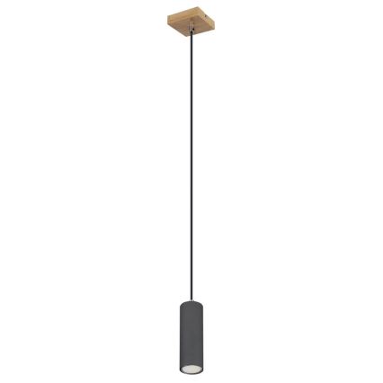 Globo - Chandelier on a string 1xGU10/35W/230V grey/brown