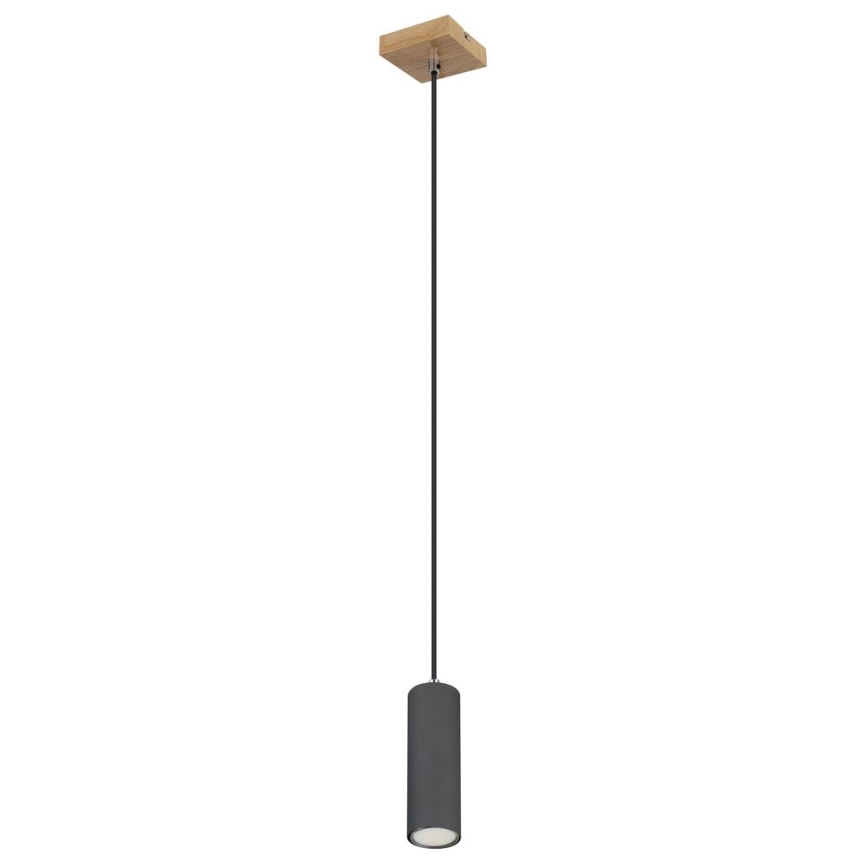 Globo - Chandelier on a string 1xGU10/35W/230V grey/brown