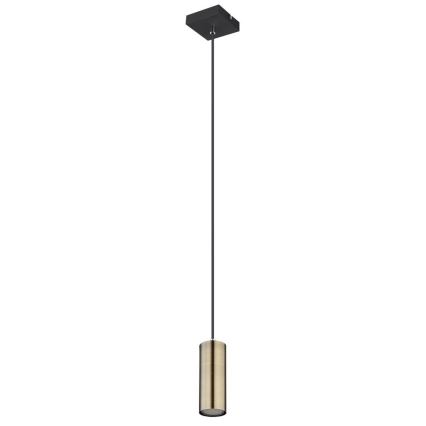 Globo - Chandelier on a string 1xGU10/35W/230V black/brass