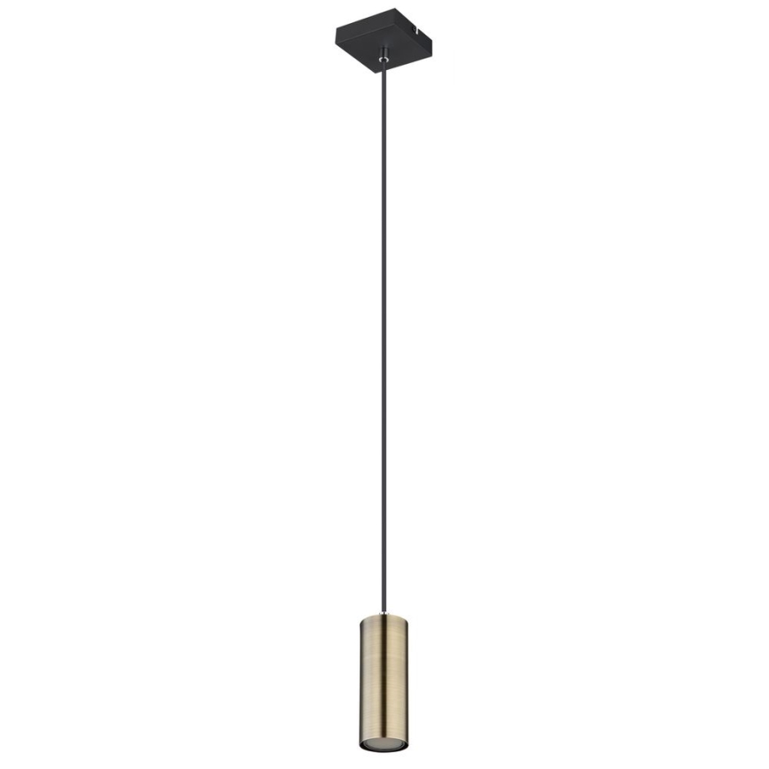 Globo - Chandelier on a string 1xGU10/35W/230V black/brass