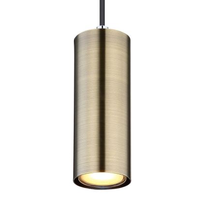 Globo - Chandelier on a string 1xGU10/35W/230V black/brass