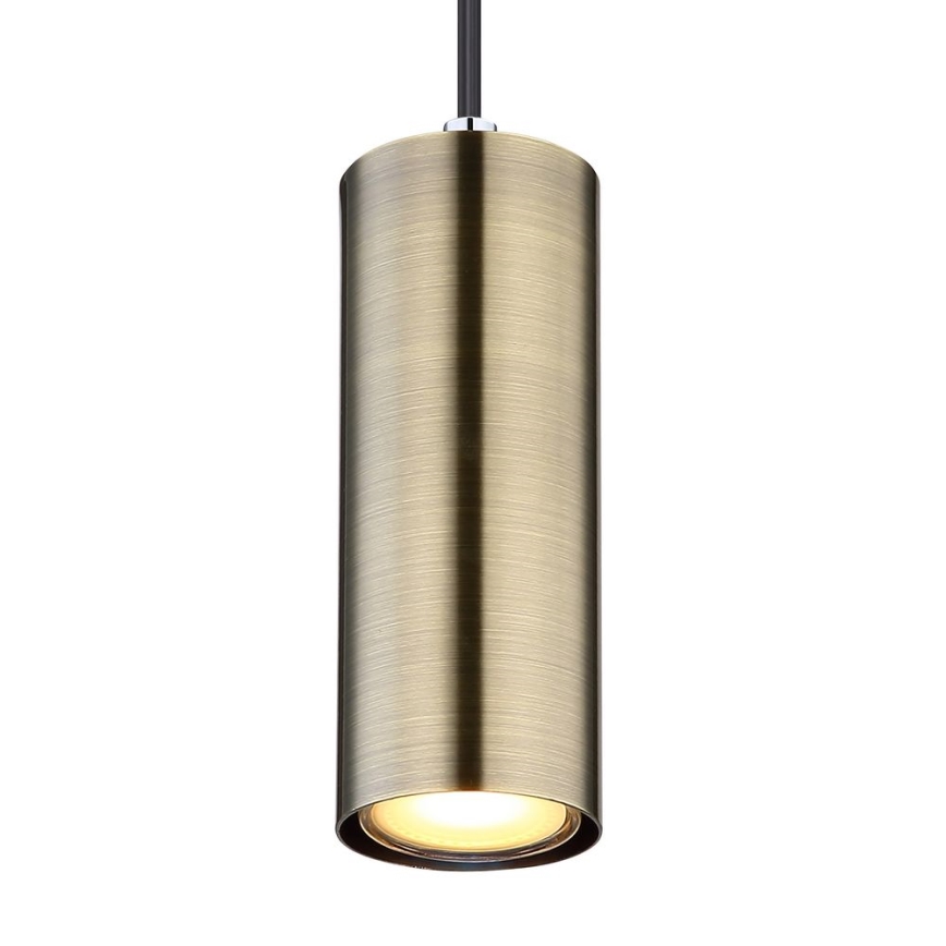 Globo - Chandelier on a string 1xGU10/35W/230V black/brass